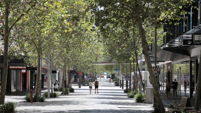 Murray Street Mall during Perth's COVID-19 lockdown. Picture: NCA NewsWire /Philip Gostelow