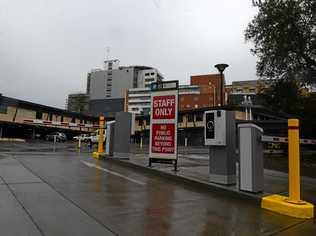 PAY TO PARK: With the recent introduction of paid parking at Lismore Base Hospital, staff have been protesting and not using the designated spaces. Picture: Cathy Adams