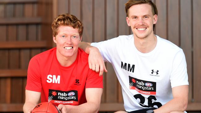 Matthew Rowell and Noah Anderson are headed to Gold Coast. Picture: Tony Gough.