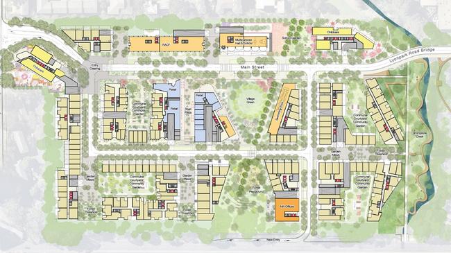 The masterplan for the Ivanhoe Estate precinct in Macquarie Park.