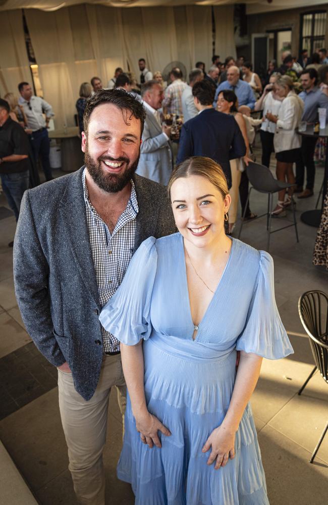 Patterson &amp; Co Family Law owners John and Courtney Patterson at the opening function at the Rowes Building, Friday, February 7, 2025. Picture: Kevin Farmer