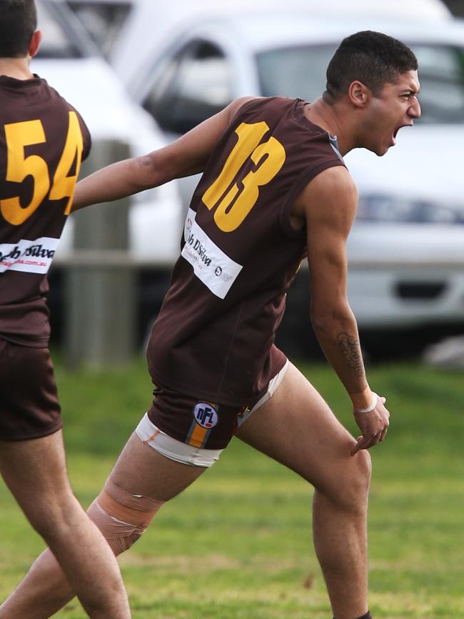 Thomastown and Jacob Osei-Duro are unbeaten in NFL Division 2. Picture: Mark Wilson.