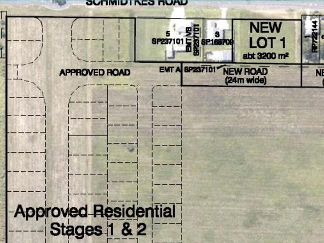 The land near the site at 23-25 Schmidtkes Rd also features plots zoned for residential housing. Picture: Contributed