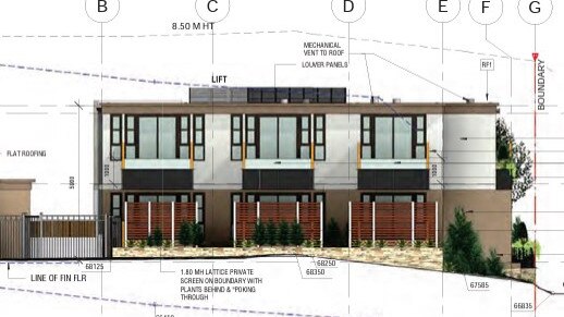 An artist's impression of a block of 10 "co-living" apartments proposed for Dobroyd Rd, Balgowlah Heights. Picture: Woodhouse &amp; Danks Architects