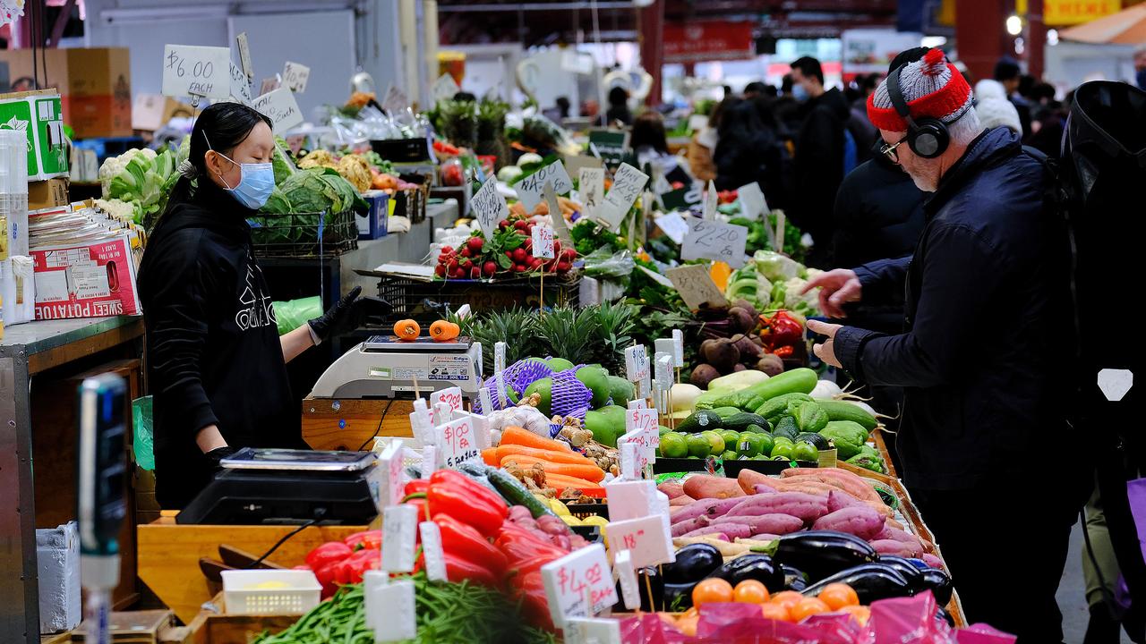 The price of fruit and vegetables is up 7.1 per cent while meat is up 6.3 per cent, according to the ABS. Picture: NCA NewsWire / Luis Enrique Ascui