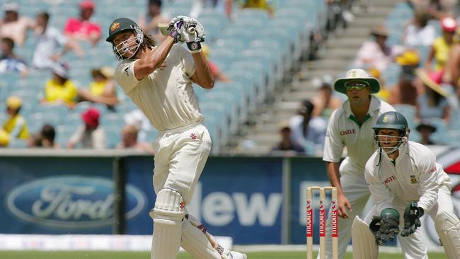 Few players could hit the ball as hard as Andrew Symonds Picture: AFP