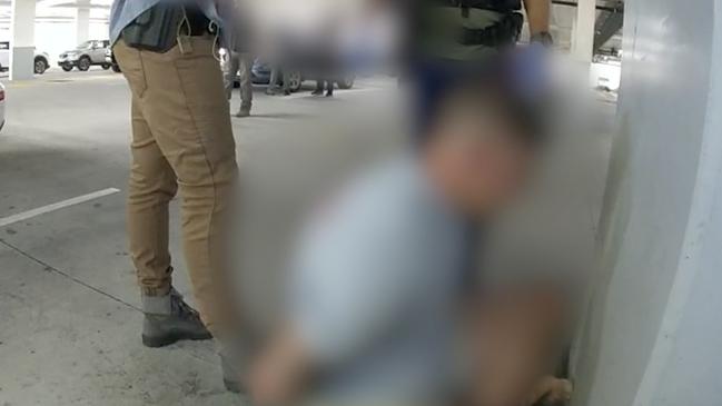 They were instead met by detectives and specialist police who arrested them. Picture: Supplied / AFP
