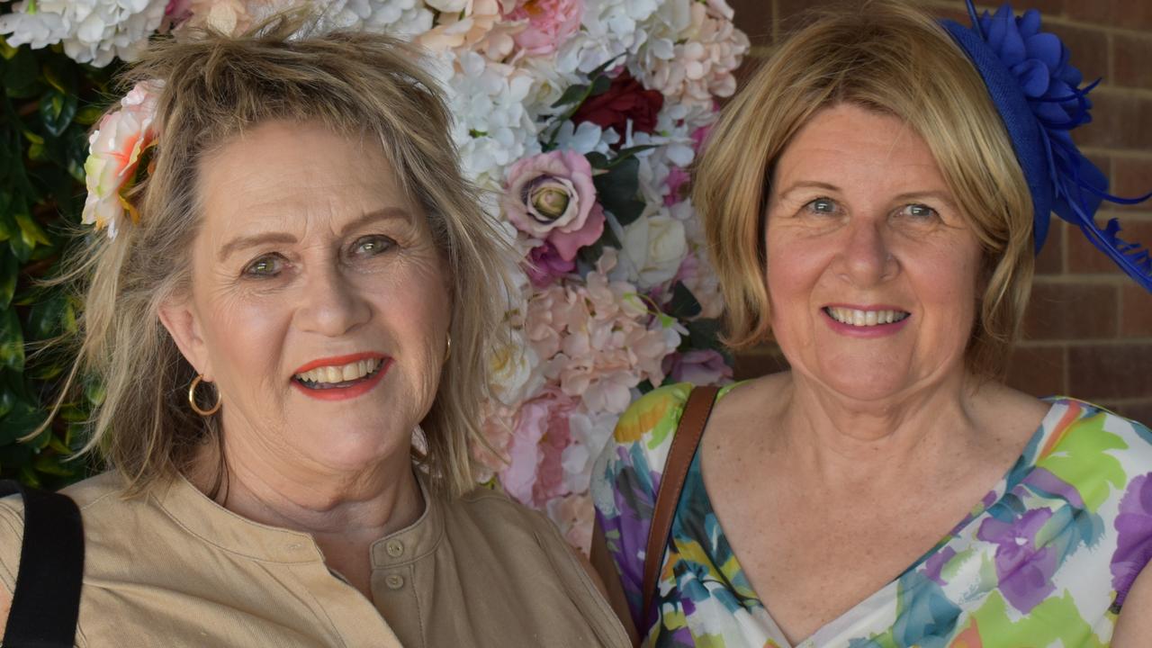 Dale Johns and Christine Pozzi at the Gympie Times Ladies Race Day 2021. Photo: Elizabeth Neil