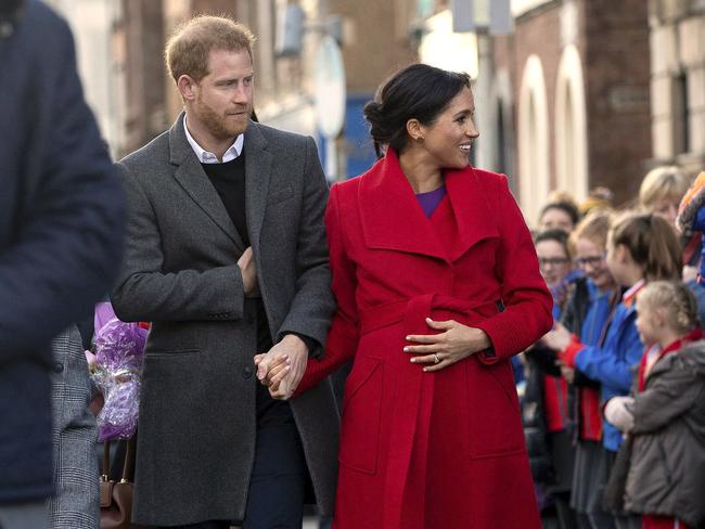 The visit was the couple’s first official engagement of 2019. Picture: Charlotte Graham/AP