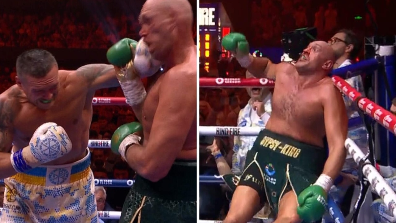 Tyson Fury was rocked by the shot.