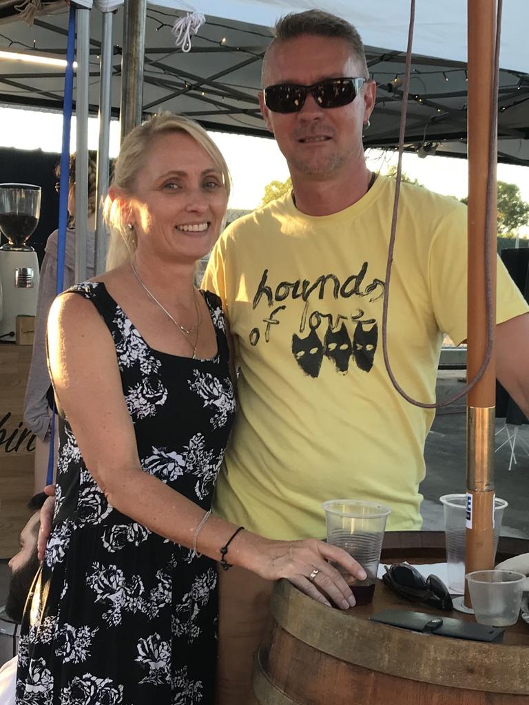 Janni Tibbitts and Michael Herbst at the Unley Night Market.