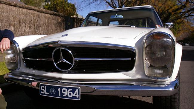 A1964 Mercedes Benz 230SL similar to the one sold by Grindrod.