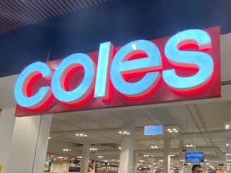 Huge lines outside Coles at Wentworth Pt, Sydney, April 10, 2020, as new COVID-19 rules are implemented - only a certain number of shoppers are allowed in a store at nay one time. Picture: Supplied