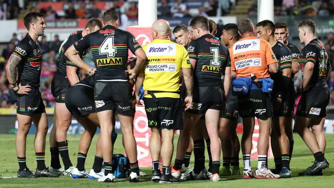 The Panthers were out enthused and outplayed by the Cowboys on Friday night. Picture: AAP Image/Michael Chambers