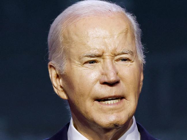 WASHINGTON, DC - APRIL 24: U.S. President Joe Biden delivers remarks at the North American Building Trades Unions (NABTU) 2024 Legislative Conference at the Washington Hilton on April 24, 2024 in Washington, DC. Biden attended the conference to receive an official political endorsement from NABTU.   Anna Moneymaker/Getty Images/AFP (Photo by Anna Moneymaker / GETTY IMAGES NORTH AMERICA / Getty Images via AFP)