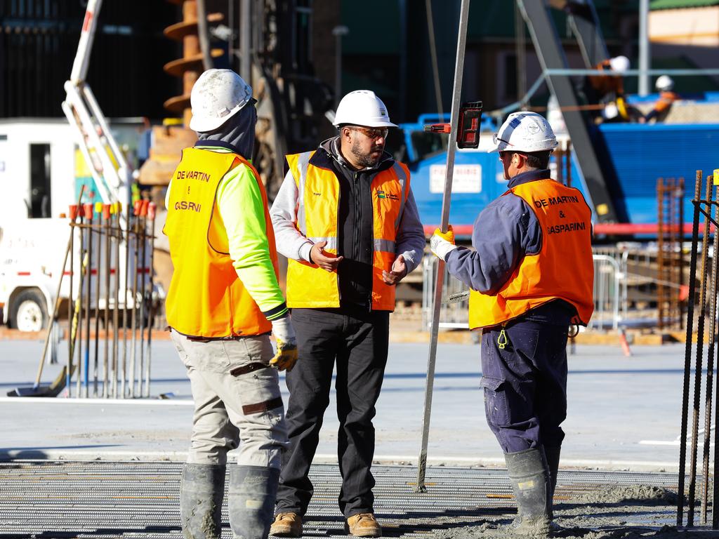 The construction industry has one of the highest employment growth prospects in the country. Photo: NCA NewsWire / Gaye Gerard.