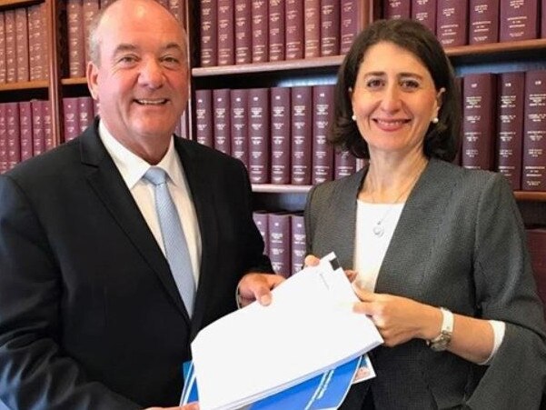 Disgraced MP Daryl Maguire and NSW Premier Gladys Berejiklian.