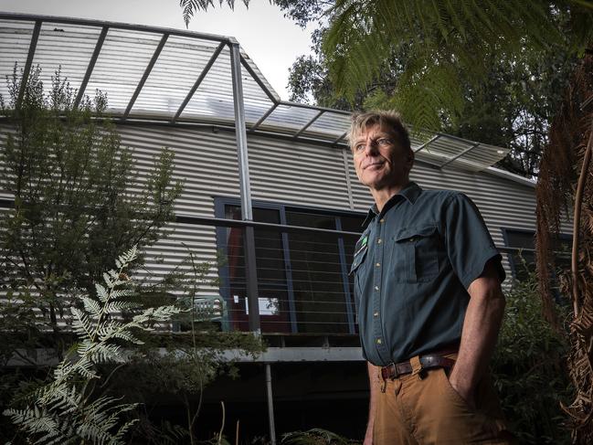 Huon Bush Retreats co-owner Paul Dimmick is puzzled as to why he did not receive the full $15,000 hardship grant. Picture: CHRIS KIDD