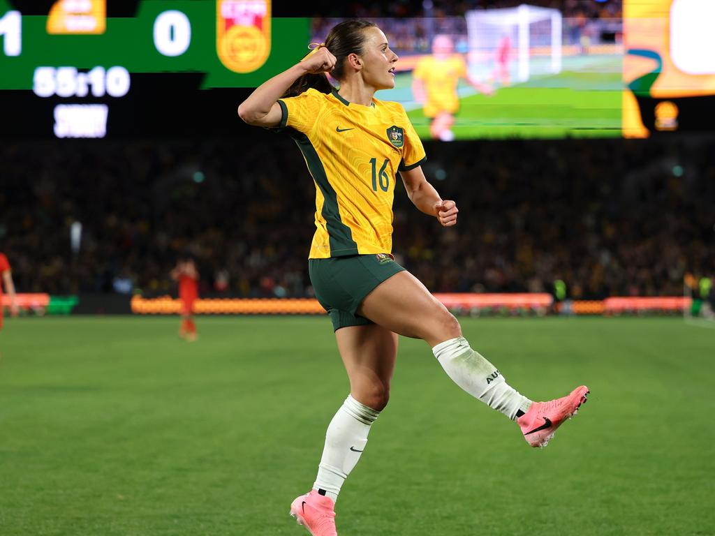 Hayley Raso is one of 36 players in a monster squad announcement from the Matildas. Picture: Getty Images