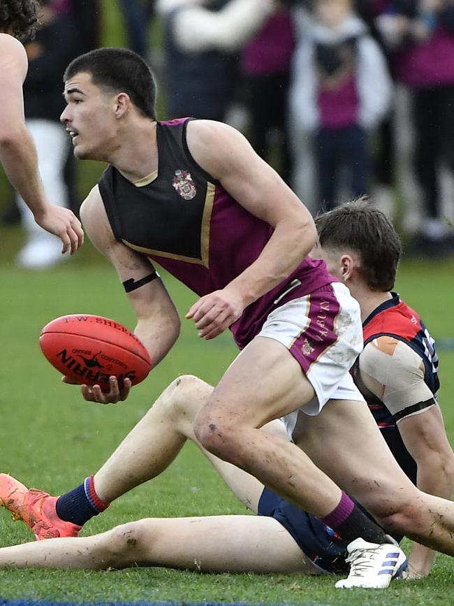 Harry Armstrong in Haileybury colours. Picture: Andrew Batsch