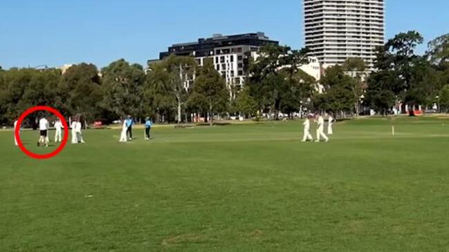 Selfless No.11 sacrifices wicket in bizarre scenes