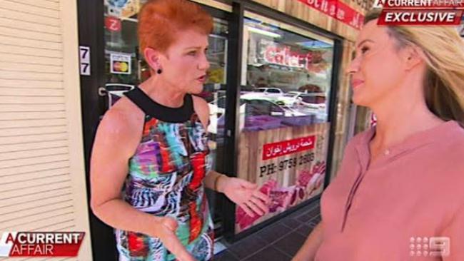 Pauline Hanson visited western Sydney’s Lakemba for the first time in an episode of A Current Affair, which aired on Monday night.