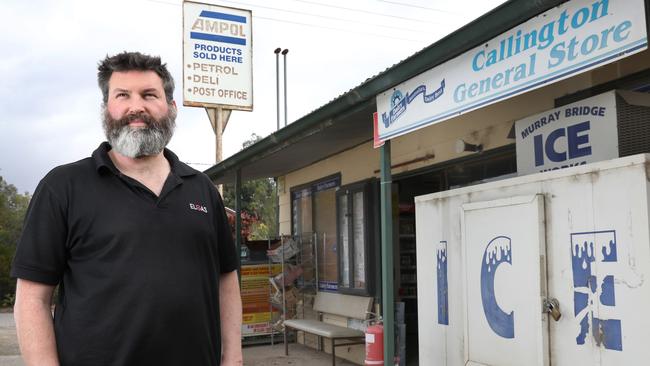 Callington General Store owner Mark Musolino is excited about the future of his Adelaide Hills town. Picture: Dean Martin.