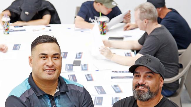 Joseph Te Puni-Fromont, left, and Steve Henry, right, at their premises in Ormeau. Picture: Tertius Pickard