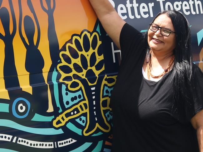 artist Elaine Chambers-Hegarty who painted the mural on the new Better Health Van