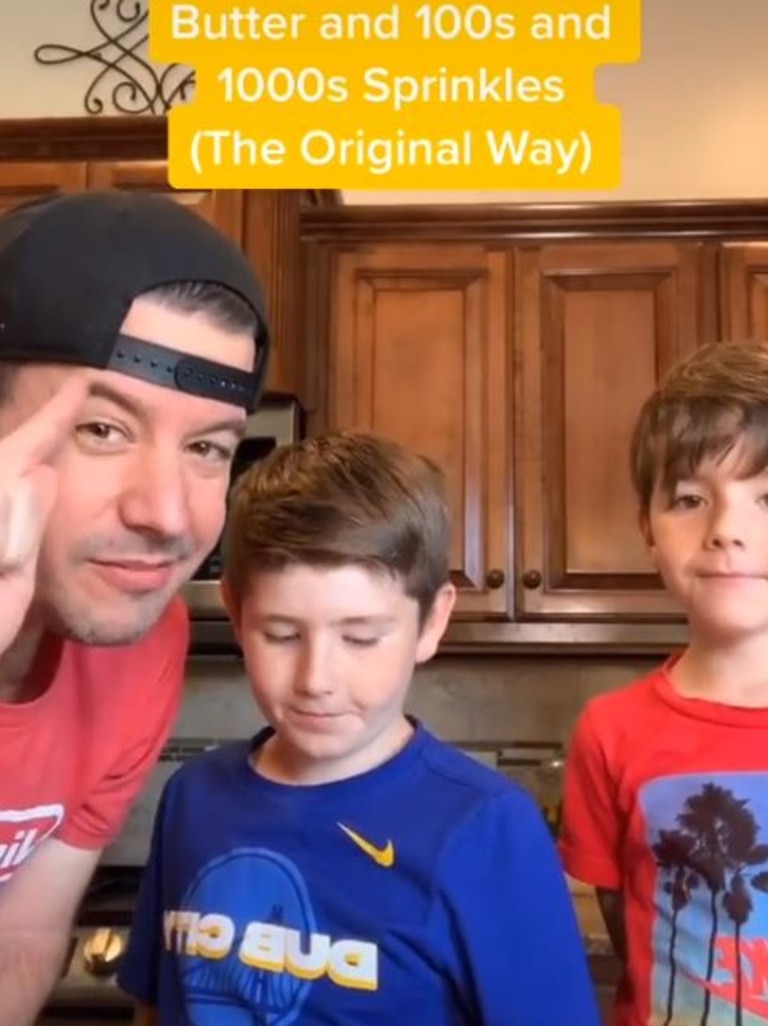 They tried their dad’s version and the original way it’s made. Picture: TikTok/Lunchboxdad