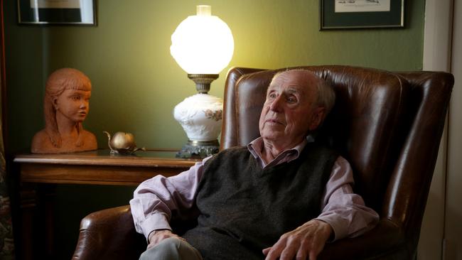 Playwright Ray Lawler, pictured in 2015, who died at the age of 103.