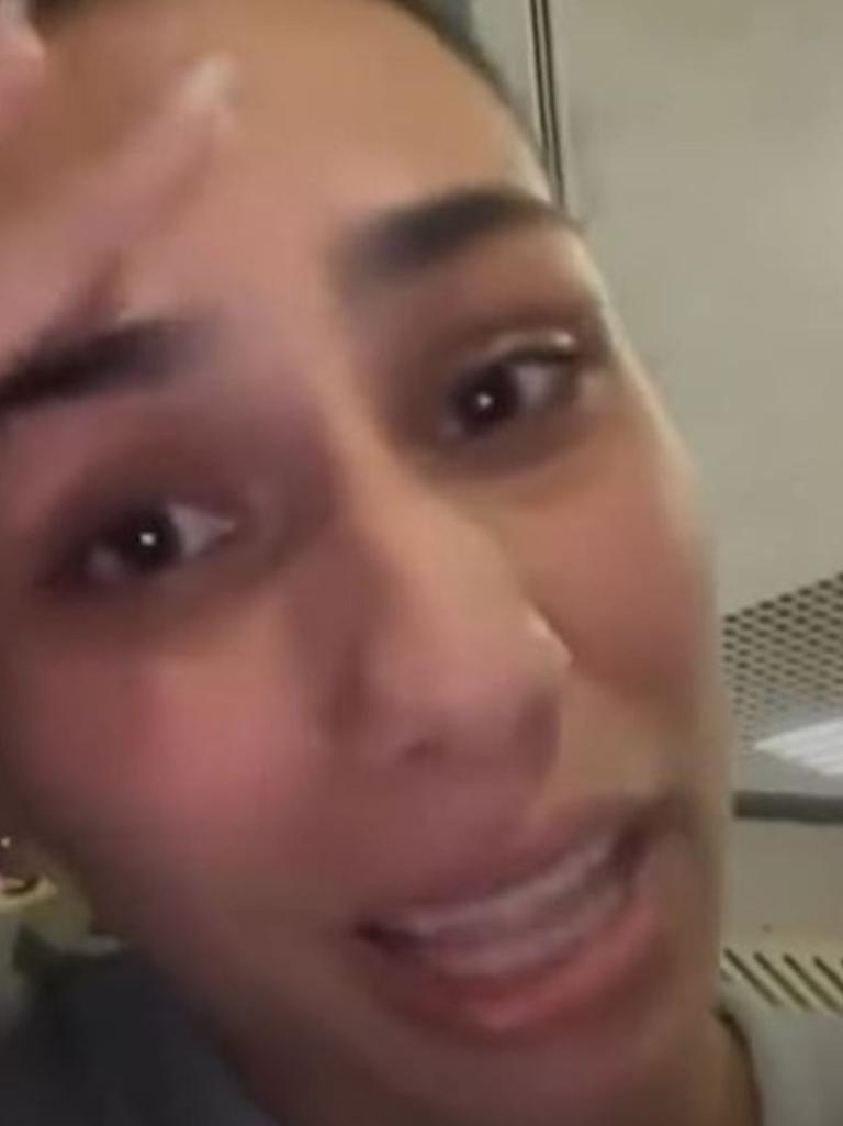 She said in the video she would be flying to Sao Paulo. Picture: TikTok