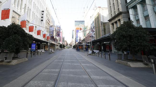 The national economy shrank by an unprecedented 7 per cent in the June quarter. Picture: Getty Images