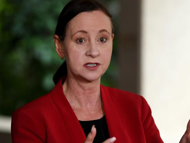 Queensland Health Minister Yvette D'Ath says they have just eight days supply of Pfizer. Picture: NCA NewsWire / Dan Peled