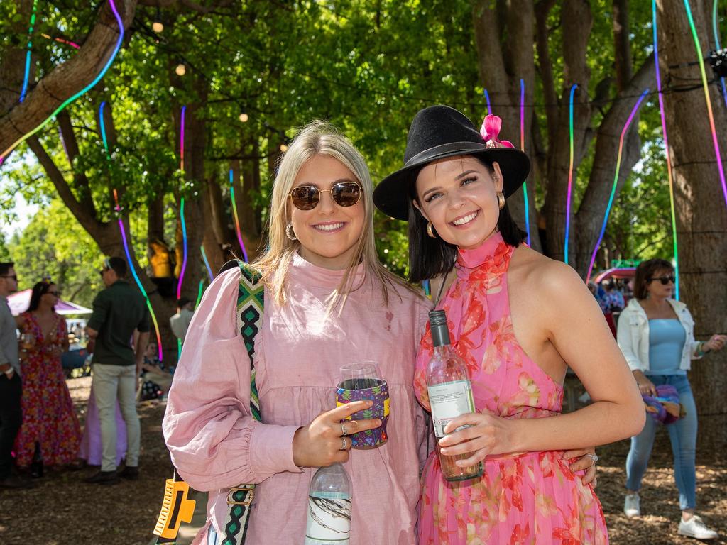 Sabrieena Faux (left) and Micarlia Fogarty, Toowoomba Carnival of Flowers Festival of Food and Wine, Saturday, September 14th, 2024. Picture: Bev Lacey