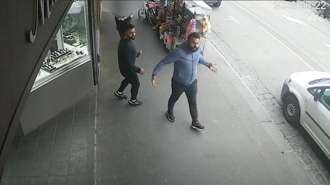 Victoria Police have released CCTV footage of two men (pictured) in the hopes they can assist with the investigation.Picture: Victoria Police