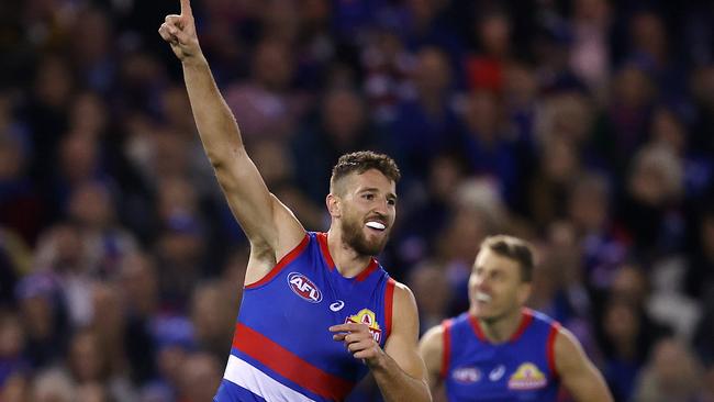 Marcus Bontempelli kicked four goals against St Kilda Picture: Michael Klein