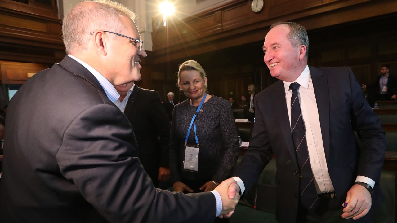 PM Morrison and Barnaby Joyce 'to work closely together — professionally and pragmatically'