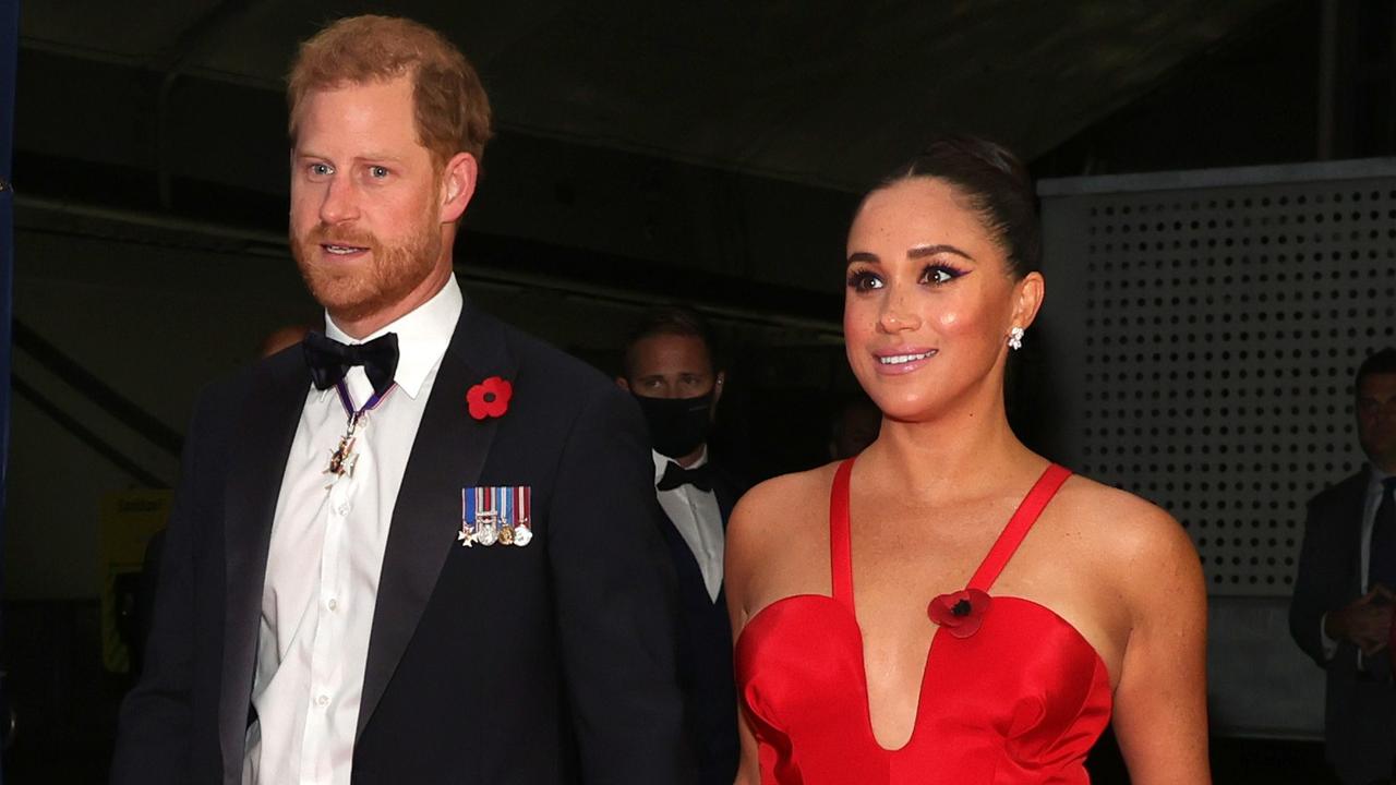 Prince Harry and Meghan at the 2021 Salute To Freedom Gala in New York City. Picture: Dia Dipasupil/Getty Images/AFP