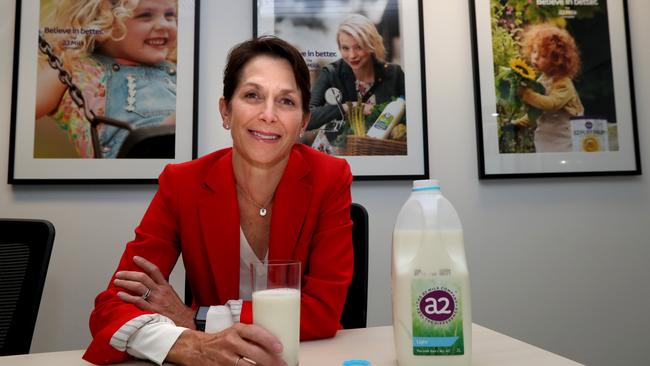 A2 Milk CEO Jayne Hrdlicka is departing after just 18 months. Picture: David Geraghty.