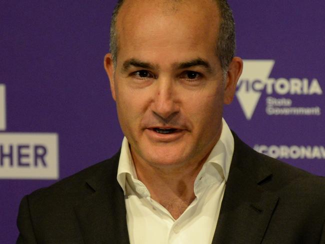 Victoria's deputy premier James Merlino has announced extra safety measures for schools. Picture: NCA NewsWire / Andrew Henshaw