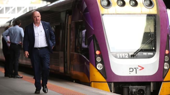 Former V/Line chief executive James Pinder was allegedly paid kickbacks to help cleaning firm Transclean get V/Line contracts. Picture: Alison Wynd