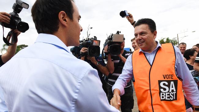 SA-Best leader Nick Xenophon lost to the Liberal incumbent for the seat of Hartley. Vincent Tarzia.