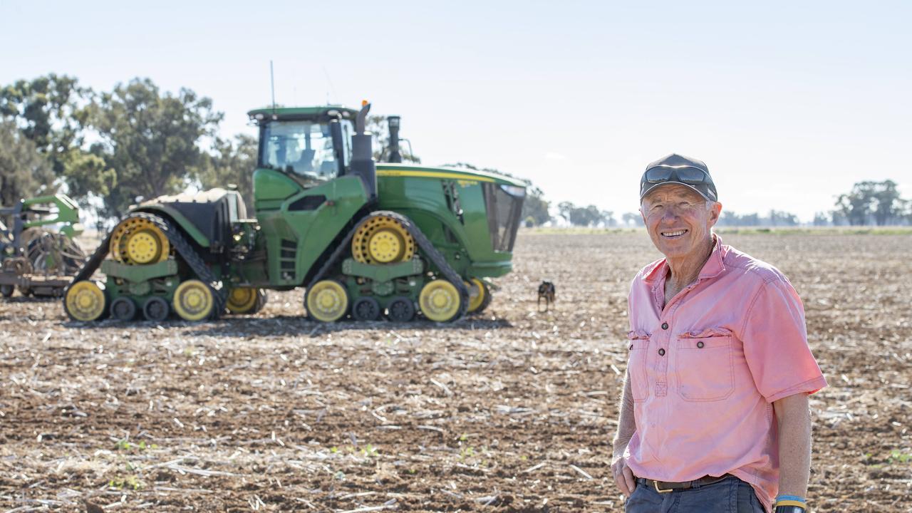 Rand NSW farmer Roy Hamilton says the warm tempertures are a “return to more traditional summers.” Picture: Zoe Phillips