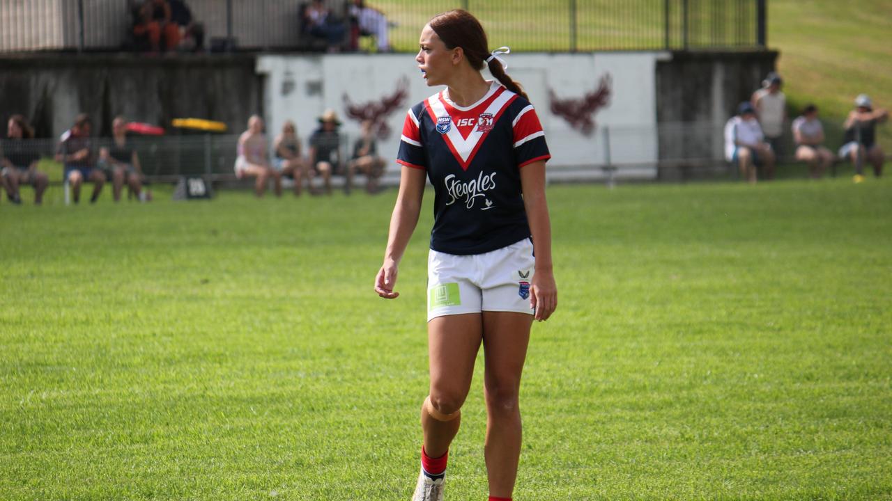 Faith Drollet of the Sydney Roosters Lisa Fiaola Cup side. Picture: Kevin Merrigan