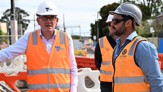 The level-crossing removal program, which recently completed the 74th grade separation since Labor came to power in late 2014, was a standout. Picture: James Ross