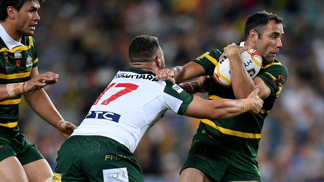 Cameron Smith and his Kangaroos’ team would face a pay cut under the proposal.