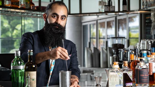 Behzad Vaziri, the bars manager at The Star, has a Bachelor in Biomedical Science from UTS but chose a career in hospitality instead. Picture: Julian Andrews