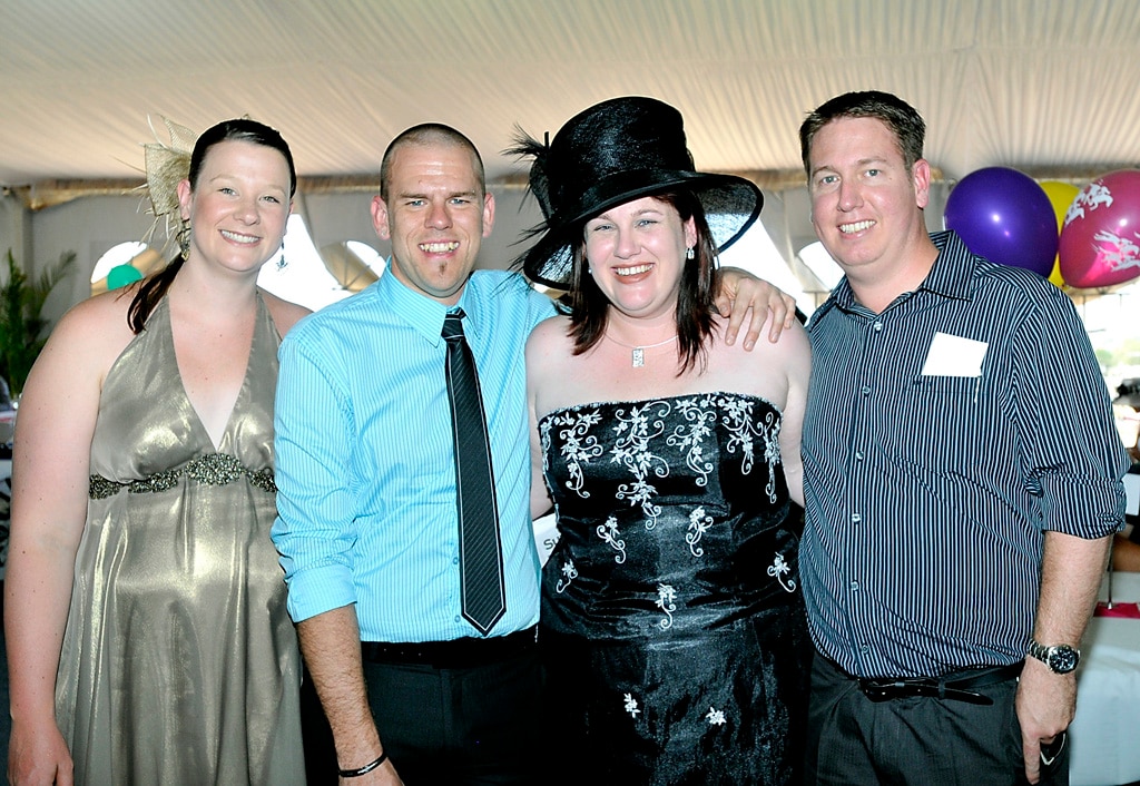 Emily Elliott, Aaron Rutland, Sally Bermingham, Scott Bermingham. Picture: Dave Noonan