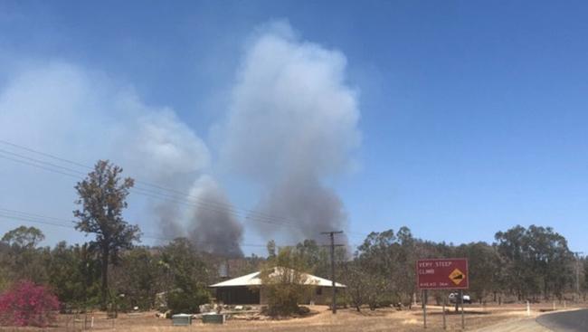 Fire at Struck Oil near Mt Morgan